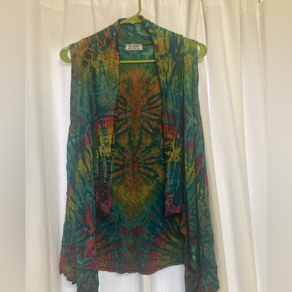 Mexicali Blues tie dye stretch vest
